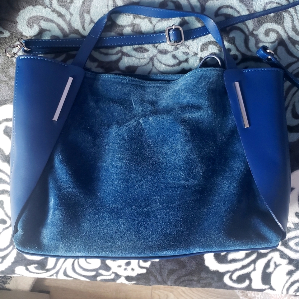 Blue handbag